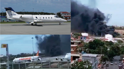 se estrella jet del regimen venezolano en maiquetia: viajaba con frecuencia a cuba