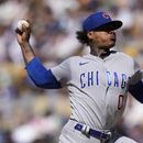 El abridor de los Cachorros de Chicago Marcus Stroman trabaja en la cuarta entrada del encuentro ante los Padres de San Diego el domingo 4 de junio del 2023. (AP Foto/Gregory Bull)
