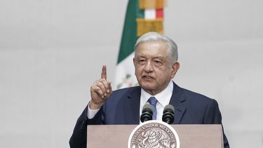 El presidente de México Andrés Manuel López Obrador durante un evento por su quinto aniversario en el cargo, el 1 de julio de 2023, en Ciudad de México. (AP Foto/Aurea Del Rosario, Archivo)