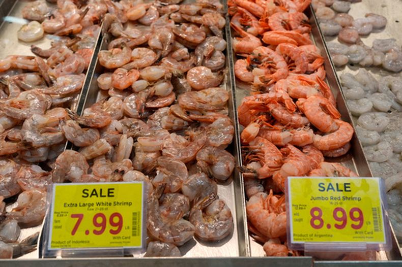 Los precios en un supermercado en Nashville, Tennessee, el 11 de mayo del 2026. (AP foto/George Walker IV)