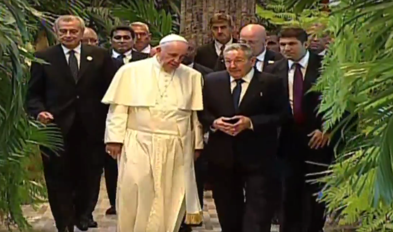 Papa Francisco RAUL CASTRO