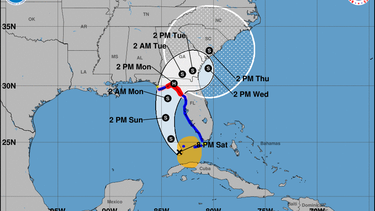 se forma la tormenta tropical debby y se emite alerta de huracan en florida