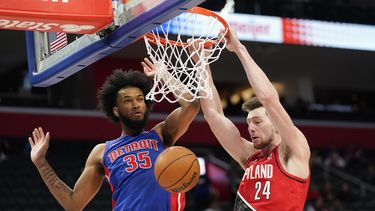 Unos diezmados Trail Blazers se imponen 119-115 a Pistons