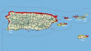 una marejada del norte continuara produciendo olas rompientes de 6 a 10 pies
