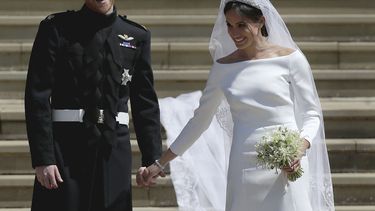 el principe enrique y meghan markle se casan ante millones
