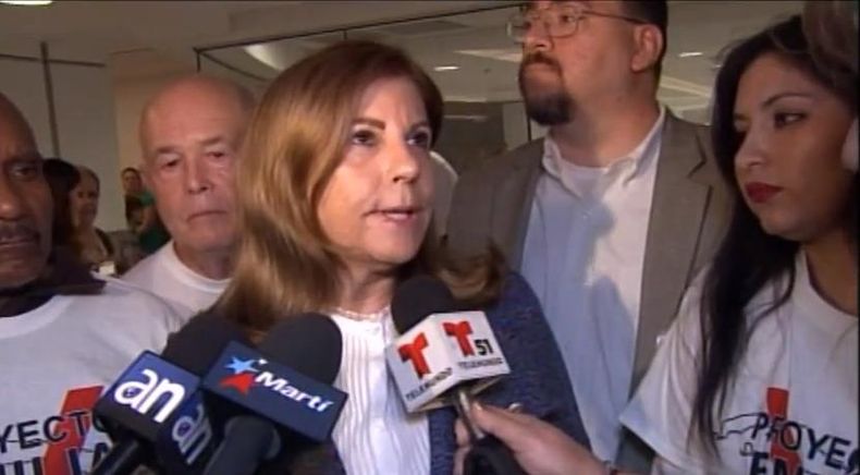 Elsa Morejón llega a Miami para la conmemoración del 50 aniversario del establecimiento de la medalla Presidencial de la Libertad.
