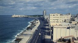 El Malecon en La Habana, Cuba, Nov. 1971.