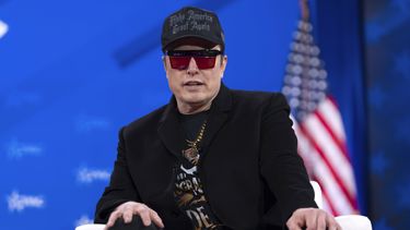Elon Musk habla en la Conferencia Política de Acción Conservadora (CPAC, por sus siglas en inglés) en el Gaylord National Resort & Convention Center, el jueves 20 de febrero de 2025, en Oxon Hill, Maryland. (AP Foto/Jose Luis Magana)