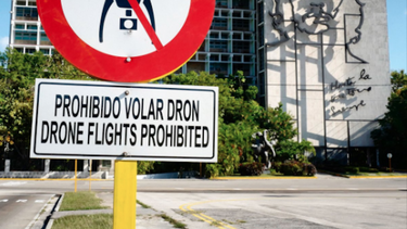 prohibido volar drones en la plaza de la revolucion de la habana