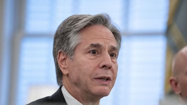 El secretario de Estado de Estados Unidos, Antony Blinken, habla durante una reunión con dirigentes de derechos humanos en el Departamento de Estado, el jueves 7 de diciembre de 2023, en Washington. (AP Foto/Alex Brandon)