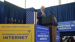 El presidente Joe Biden en un evento en Raleigh, Carolina del Norte, el 18 de enero de 2024. (Foto AP/Manuel Balce Ceneta)