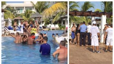 cubana abofetea a una canadiense en hotel de los cayos y se desata fuerte pelea