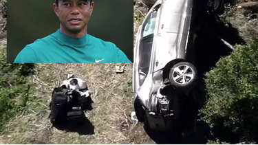 tiger woods sufrio un fuerte accidente automovilistico y fue hospitalizado
