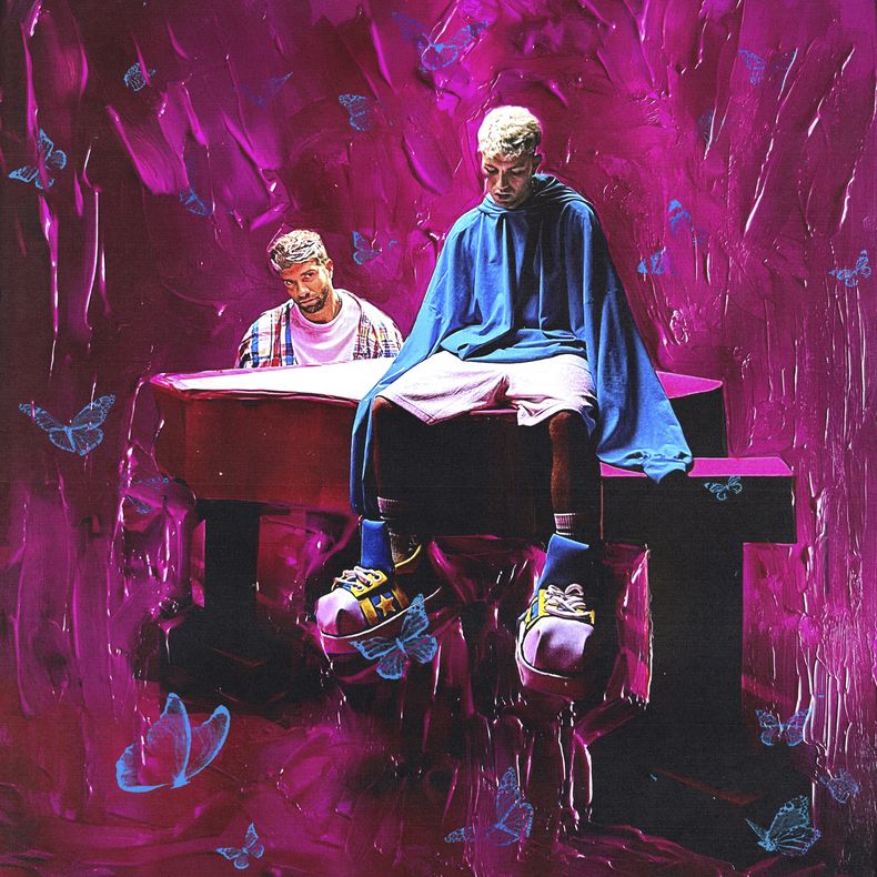 En esta imagen proporcionada por Warner Music Spain la portada de Mariposas de Marc Segui y Pablo Alboran. (Warner Music Spain vía AP)