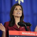 La precandidata presidencial republicana Nikki Haley habla ante sus partidarios el sábado 24 de febrero de 2024, en Charleston, Carolina del Sur. (AP Foto/Chris Carlson)