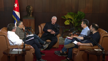 diaz-canel miente y niega control militar sobre remesas en la tv cubana