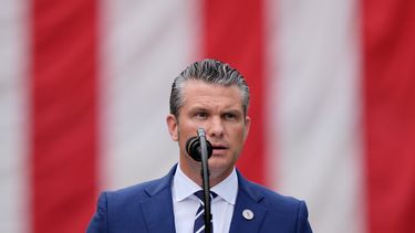 El secretario de Defensa Pete Hegseth en una ceremonia en el Pentágono en Washington el 11 de septiembre del 2025. (AP foto/Julia Demaree Nikhinson)