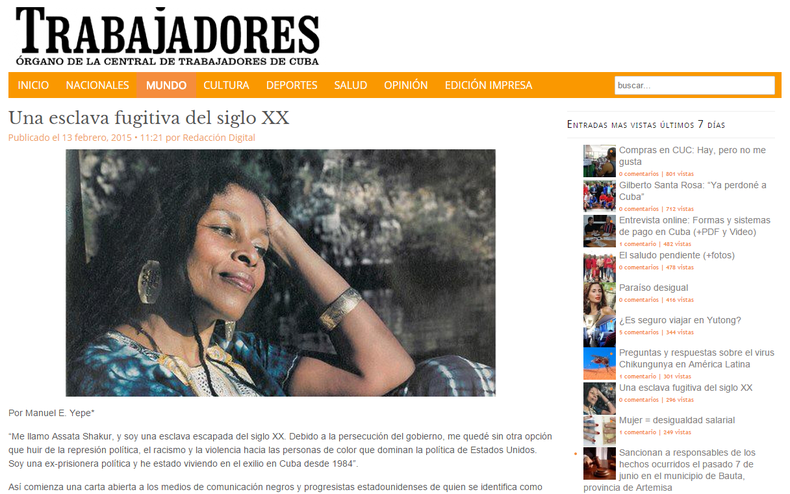 Foto del&nbsp;artículo en Trabajadores sobre Joanne Chesimard.