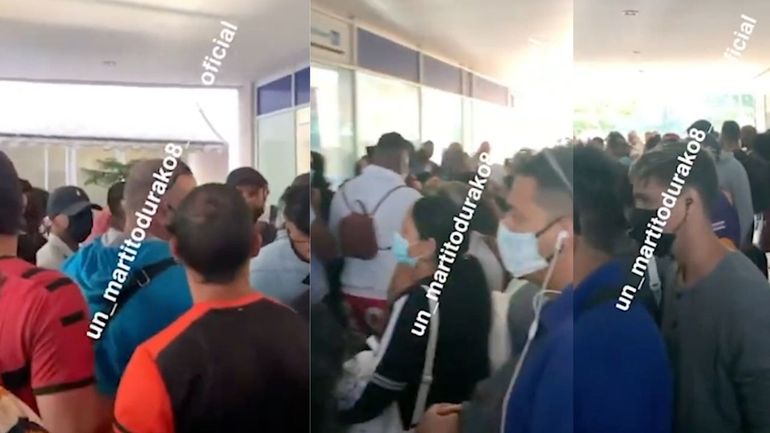 Video muestra a cientos de cubanos intentado comprar pasajes en las oficinas de Copa Airlines en La Habana hacia Nicaragua