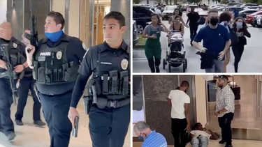 video: al menos cinco heridos y una persona en custodia tras tiroteo en el aventura mall