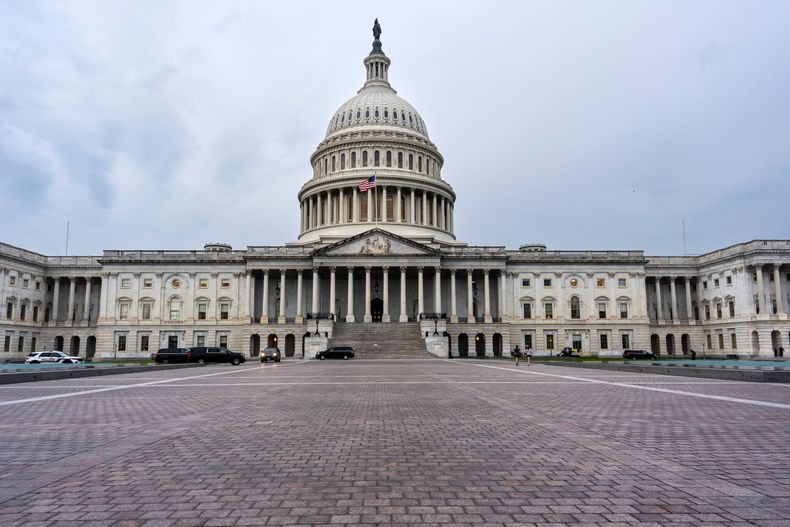 Vista del Capitolio en Washington, el martes 30 de septiembre de 2025. (AP Foto/J. Scott Applewhite)