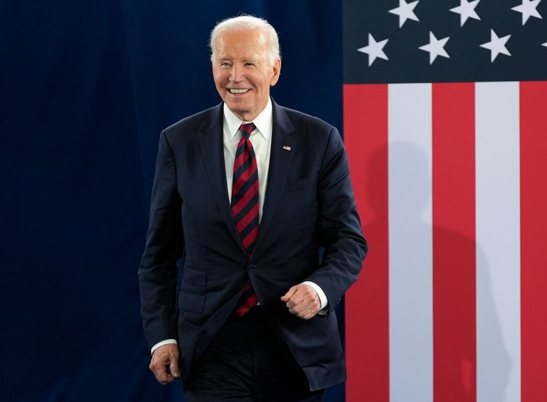 El entonces presidente Joe Biden en el Museo Internacional Afroamericano en Charleston, Carolina del Sur, el 19 de enero del 2025. (AP foto/Stephanie Scarbrough)