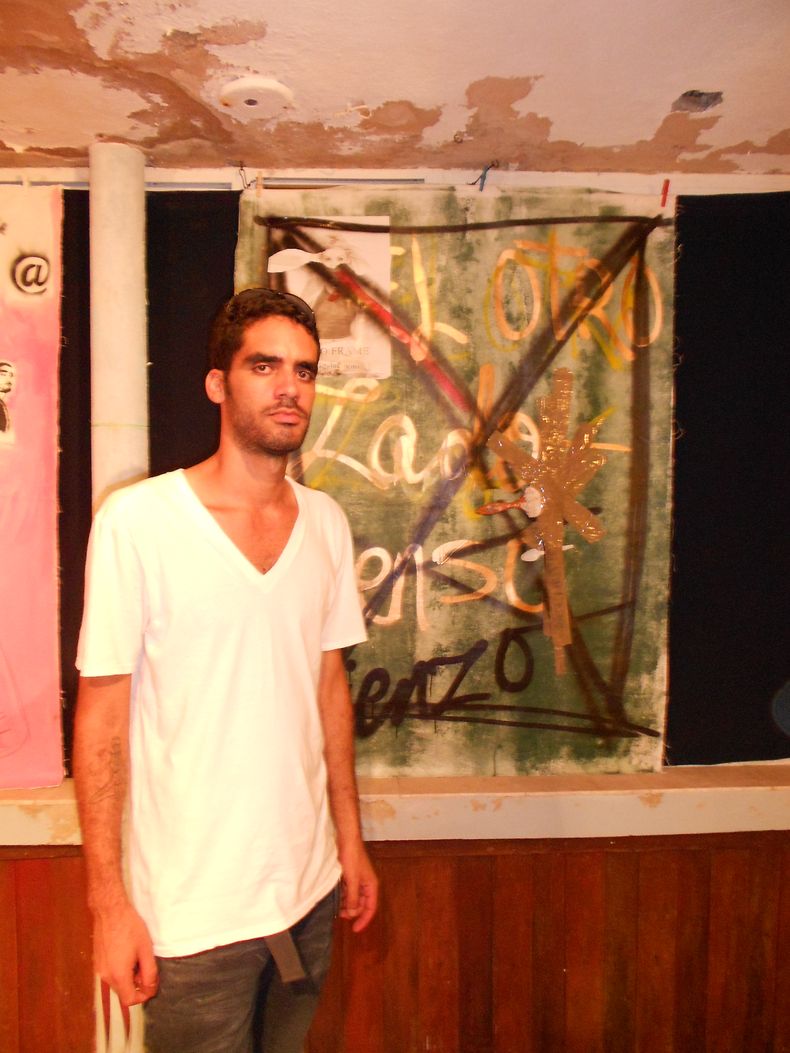 El grafitero Danilo Maldonado, conocido como El Sexto.