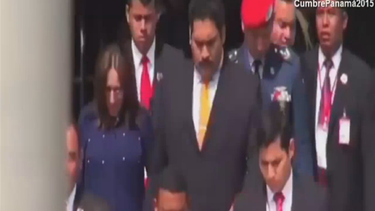 maduro uso un doble en la cumbre de  las americas