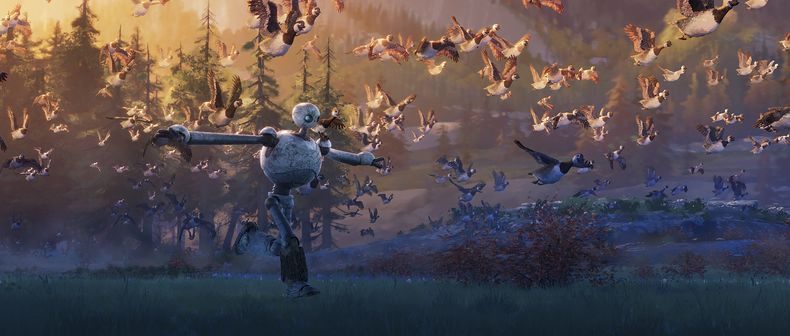 En esta imagen proporcionada por Universal Pictures, una escena de Wild Robot de DreamWorks Animation. (DreamWorks Animation/Universal Pictures via AP)