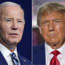 En esta combinación de fotos, el presidente Joe Biden (izquierda) durante un evento el 10 de agosto de 2023 en Salt Lake City, y el expresidente Donald Trump durante un evento el 13 de junio de 2023, en Bedminster, Nueva Jersey. (AP Foto)