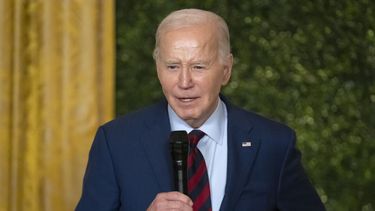El presidente estadounidense Joe Biden en un evento en la Casa Blanca en Washington, el 2 de mayo de 2024. (Foto AP/Mark Schiefelbein)
