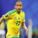 ARCHIVO - Jayden Adams, de la selección de Sudáfrica, disputa un partido del Mundial ante Chequia en Atlanta, el jueves 18 de junio de 2026 (AP Foto/Stew Milne, archivo)