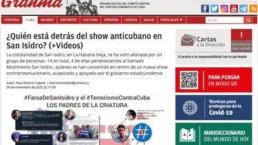 granma arremete contra el movimiento san isidro