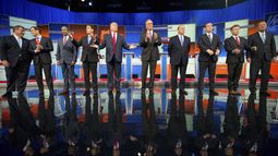 jeb bush y donald trump dominan el enfrentamiento en el debate republicano