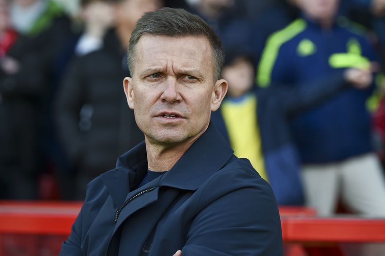 ARCHIVO - El entonces técnico de Leeds United Jesse Marsch previo al partido contra Nottingham Forest en la Liga Premier inglesa, el 5 de febrero de 2023. (AP Foto/Rui Vieira)