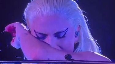 el llanto de lady gaga tras tener que suspender su recital en miami por una fuerte tormenta tropical