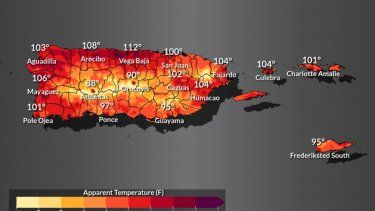 calor excesivo y aguaceros aislados afectaran a distintas regiones de la isla