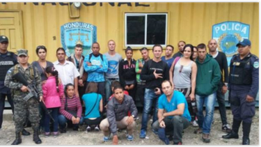 Cubanos detenidos en Honduras. (Foto de archivo)