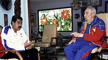 La última foto de Fidel. Fue tomada en agosto de 2014, durante un encuentro con Nicolás Maduro.