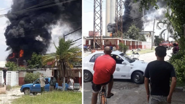 reportan incendio en el batey del central azucarero camilo cienfuegos, antes hershey