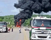 Camión cisterna que trasladaba combustible de la base de supertanqueros de Matanzas a La Habana explotó en Vía Blanca