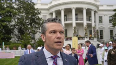 El secretario de Defensa estadounidense Pete Hegseth en la Casa Blanca en Washington el 21 de abril del 2025. (AP foto/Alex Brandon)