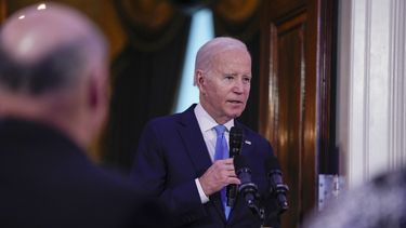 El presidente Joe Biden en la Casa Blanca en Washington, el 3 de mayo de 2023. (Foto AP /Susan Walsh)