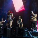 La cantante mexicana Yeri Mua durante su concierto en el Coca-Cola Flow Fest en la Ciudad de México el sábado 23 de noviembre de 2024. (Foto AP/Félix Márquez)