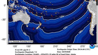 emiten una alerta de tsunami tras un terremoto de 7,5 de intensidad en aguas de alaska