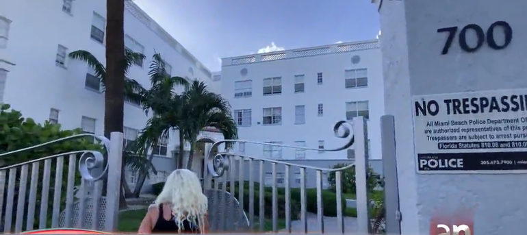 Colapsa parcialmente techo de edificio en Miami Beach