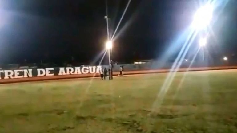 Una captura de la imagen del estadio tomada de un video que circuló en redes sociales (Connectas)