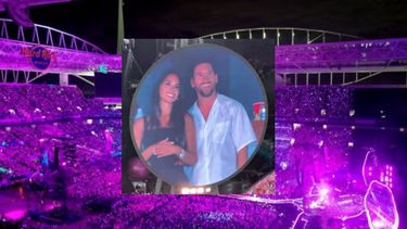 messi y antonella paralizan el hard rock stadium: chris martin rinde dedica unos versos en pleno show de coldplay
