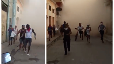derrumbe de un edificio provoca estampida en la habana vieja