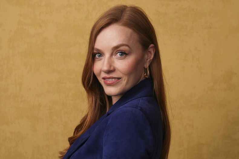 Harriet Slater posa para un retrato para promocionar Outlander: Blood of My Blood durante la Comic-Con International el sábado 26 de julio de 2025, en San Diego. (Foto AP/Chris Pizzello)